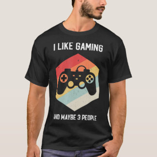 Ik hou van gaming en misschien 3 mensen Funny gami T-shirt