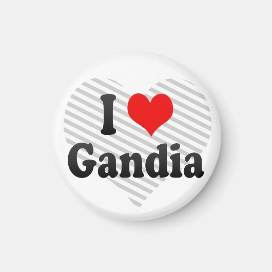 Ik hou van Gandia, Spanje Magneet (Voorkant)