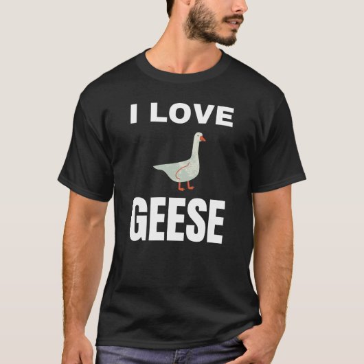 Ik hou van ganzen t-shirt (Voorkant)