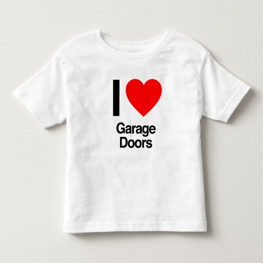 ik hou van garagedeuren kinder shirts (Voorkant)