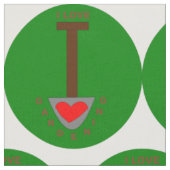 Ik hou van Gardening Craft Fabric Stof (Close Up)