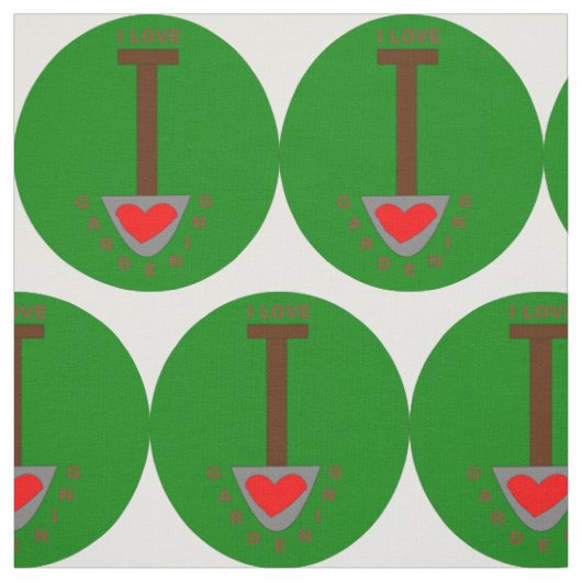 Ik hou van Gardening Craft Fabric Stof (Swatch)