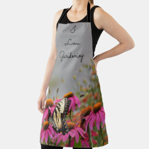Ik hou van Gardening, Floral en Butterfly II Schort