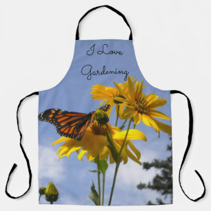 Ik hou van Gardening, Floral en Butterfly III Schort
