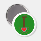 Ik hou van Gardening Magnet (Voorkant / Achterkant)