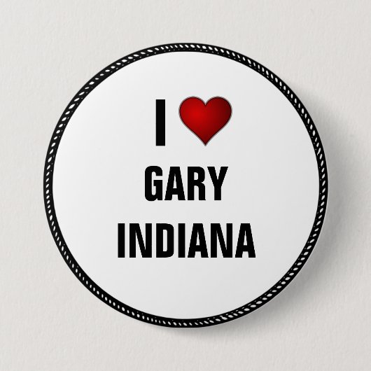 Ik hou van Gary, Indiana Button (Voorkant)
