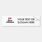 Ik hou van Gary Johnson Bumpersticker (Voorkant)