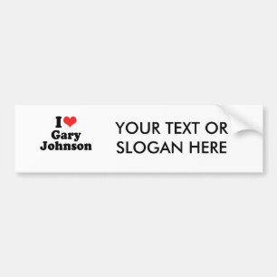 Ik hou van Gary Johnson Bumpersticker