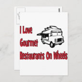 Ik hou van gastronomische restaurants op wielen briefkaart (Voorkant / Achterkant)