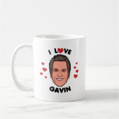 Ik hou van Gavin Newsom Koffiemok (Links)