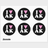 IK HOU VAN GAY AK - WIT - PNG.NL RONDE STICKER (Vel)