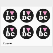 IK HOU VAN GAY DC - WIT - PNG.NL RONDE STICKER (Vel)