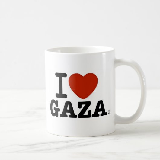 Ik hou van Gaza Koffiemok (Rechts)