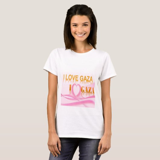 Ik hou van Gaza T-shirt (Voorkant volledig)