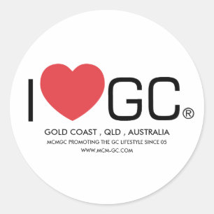 Ik hou van GC Ronde Sticker