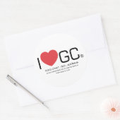 Ik hou van GC Ronde Sticker (Envelop)