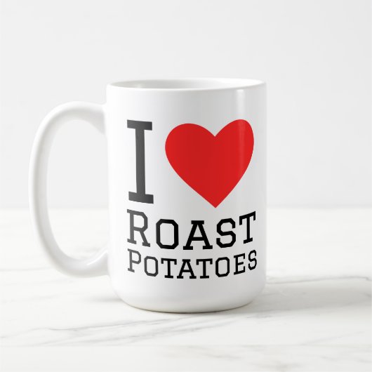 Ik hou van gebakken aardappelen koffiemok (Links)