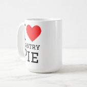 Ik hou van gebakstaart koffiemok (Voorkant links)