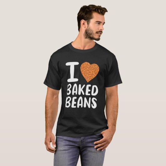Ik hou van gebarsten bonen t-shirt (Voorkant volledig)