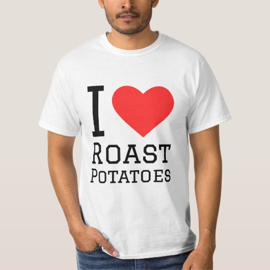 Ik hou van gebraden aardappelen t-shirt (Voorkant)