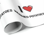 Ik hou van gebroken aardappelen cadeaupapier (Rol Hoek)