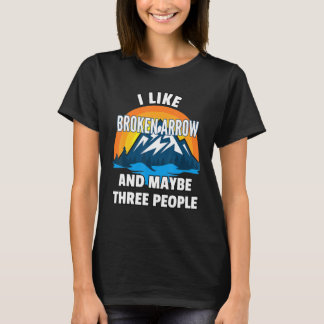 Ik hou van gebroken Pijl en misschien drie mensen T-shirt