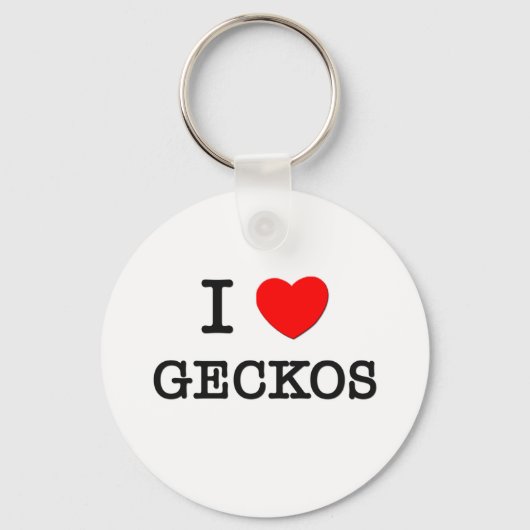 Ik hou van GECKOS Sleutelhanger (Voorkant)