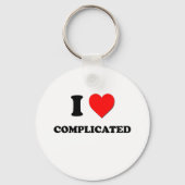 Ik hou van gecompliceerd sleutelhanger (Voorkant)
