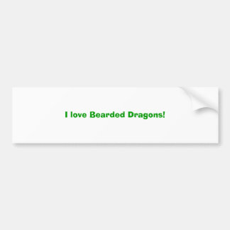 Ik hou van gedekte Dragons! Bumpersticker