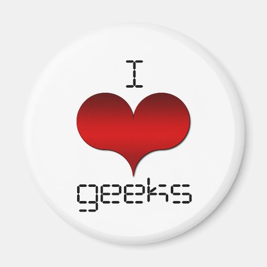 Ik hou van Geeks Magnet (Voorkant)