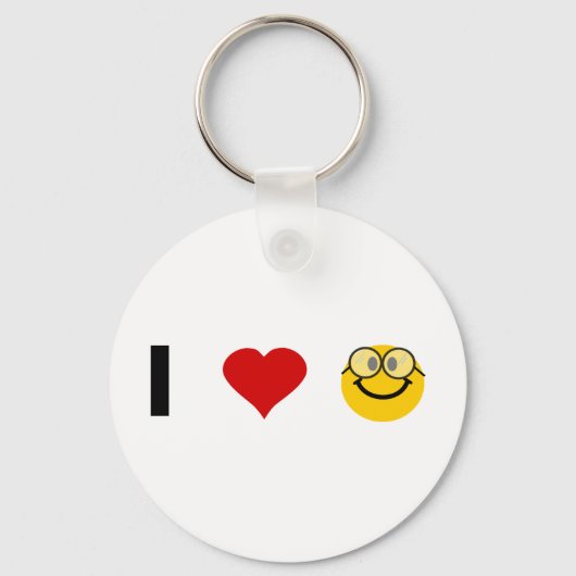 Ik hou van Geeks Sleutelhanger (Voorkant)