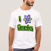 Ik hou van geeks T-shirt (Voorkant)