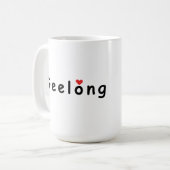 Ik hou van Geelong Australië Koffiemok (Voorkant links)