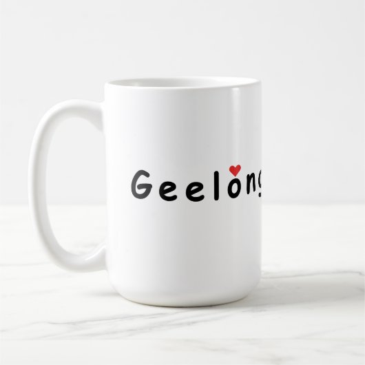 Ik hou van Geelong Australië Koffiemok (Links)
