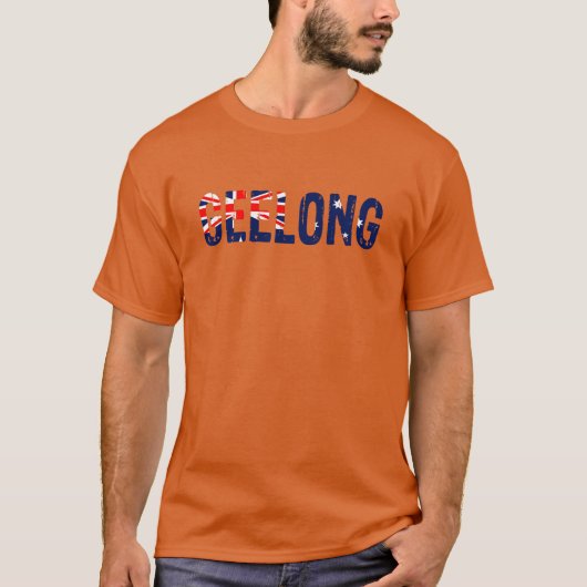 Ik hou van Geelong Australië T-shirt (Voorkant)