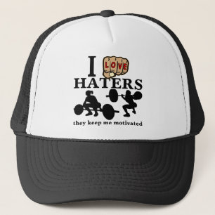 Ik hou van geesten die me motiveren trucker pet