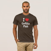 Ik hou van Gefilte Fish hart T-Shirt (Voorkant volledig)