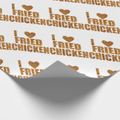 Ik hou van gefrituurde kip cadeaupapier (Hoek)