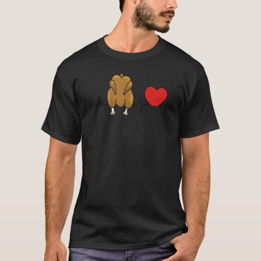 Ik hou van gefrituurde kip t-shirt (Voorkant)