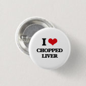 Ik hou van gehakte lever ronde button 3,2 cm (Voorkant /achterkant)