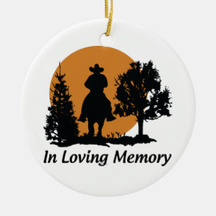 Ik hou van geheugen keramisch ornament