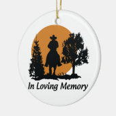 Ik hou van geheugen keramisch ornament (Links)