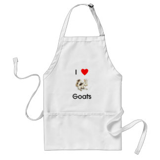 Ik hou van geiten Apron Standaard Schort