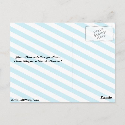 Ik hou van geiten briefkaart (Achterkant)