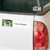 Ik hou van geiten! bumpersticker (Op Truck)