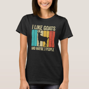 Ik hou van geiten en misschien 3 mensen die Boerde T-shirt