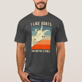 Ik hou van geiten en misschien 3 mensen grappig en t-shirt (Voorkant)