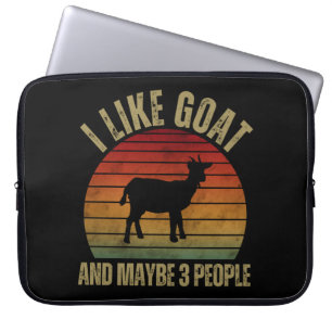 IK HOU VAN GEITEN EN MISSCHIEN 3 MENSEN LAPTOP SLEEVE