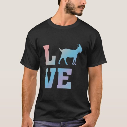 Ik hou van geiten geit dier t-shirt (Voorkant)