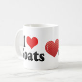Ik hou van geiten koffiemok (Voorkant links)